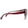 Coach HC 8219 548487 Red Sand Gradient Plastic Square Sunglasses Dark Grey Lens (1)