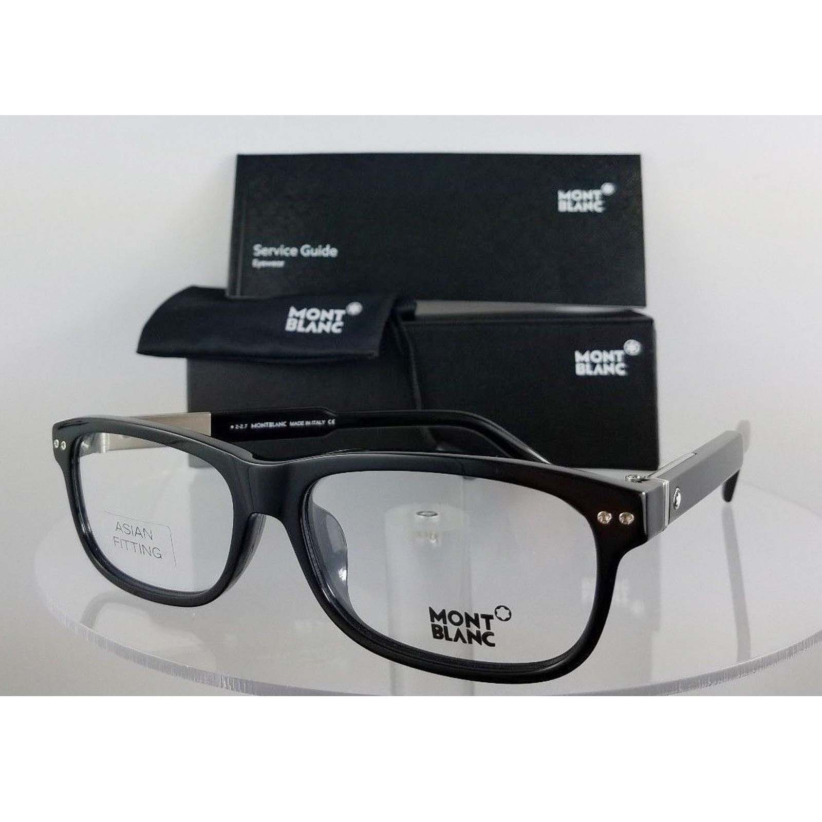 New Authentic Mont Blanc Eyeglasses MB 618-D 618 001 Black Frame 58-16-145 - See My Glasses