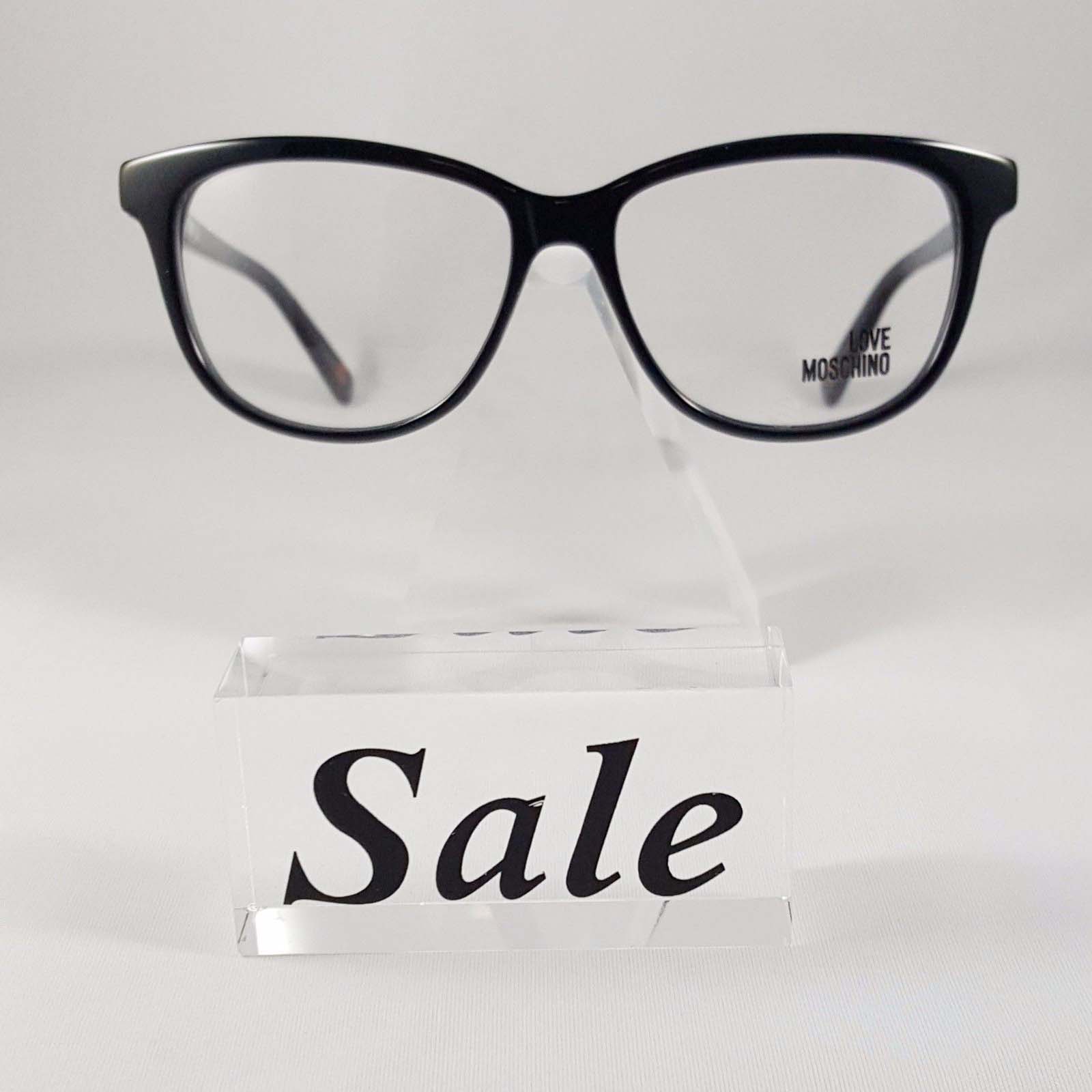 New Love Moschino Black Eyeglasses Rx Glasses ML058V01 53-14-140 - See ...