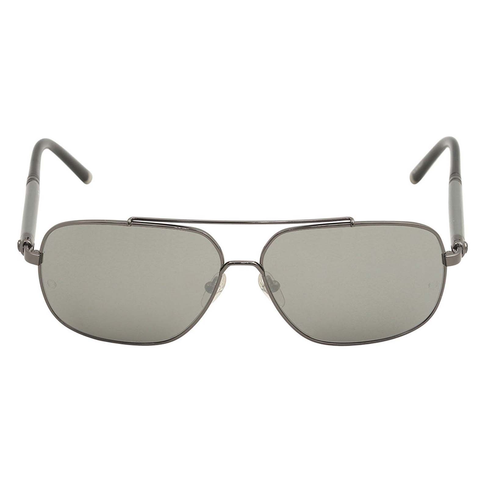 Montblanc Rectangular Sunglasses MB514S 08A Gunmetal/Black/Gray 63-13 ...