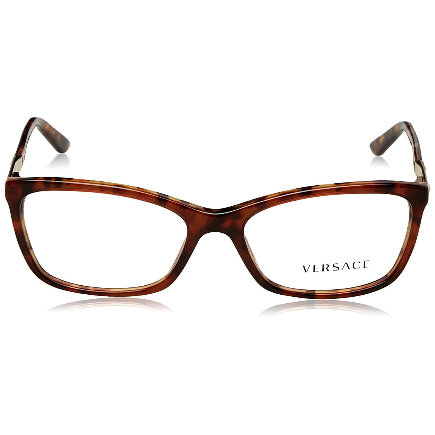 Versace MOD 3186 5077 Brown Amber Havana Eyeglasses