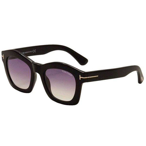 Tom Ford Greta TF0431 01Z Black / Violet Gradient Sunglasses