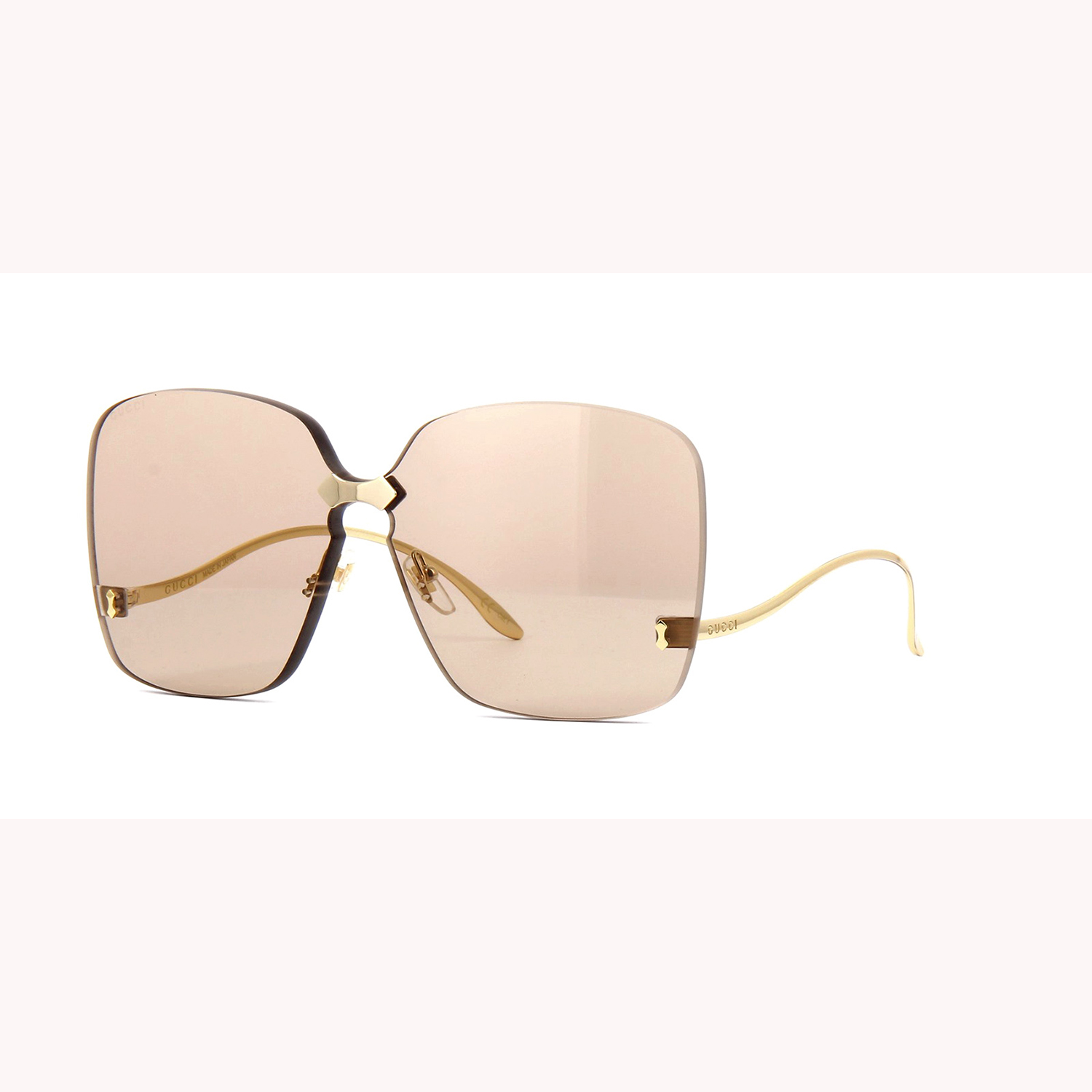 Gucci Rimless GG0352S 002 Gold Metal 