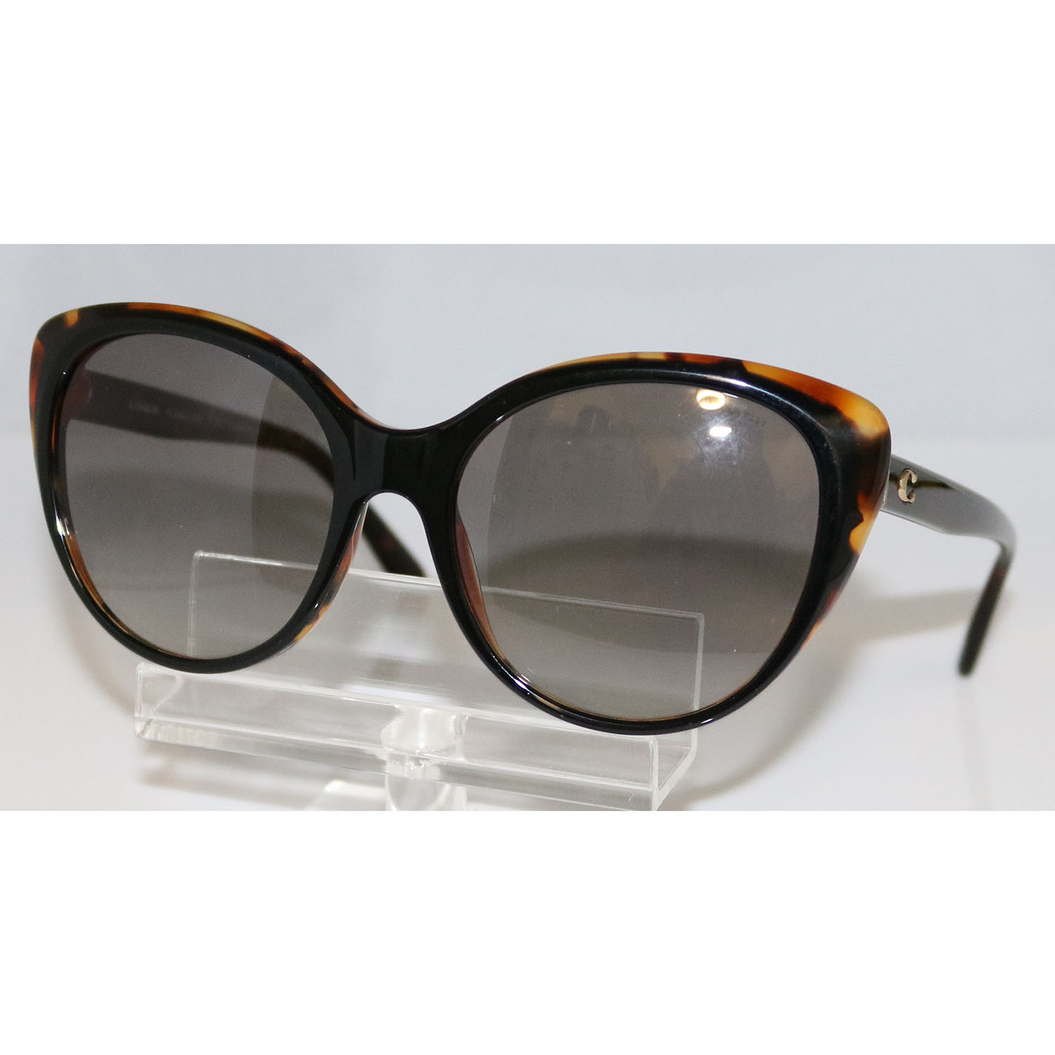 Coach HC8260 544611 Black Tortoise Cat Eye Sunglasses