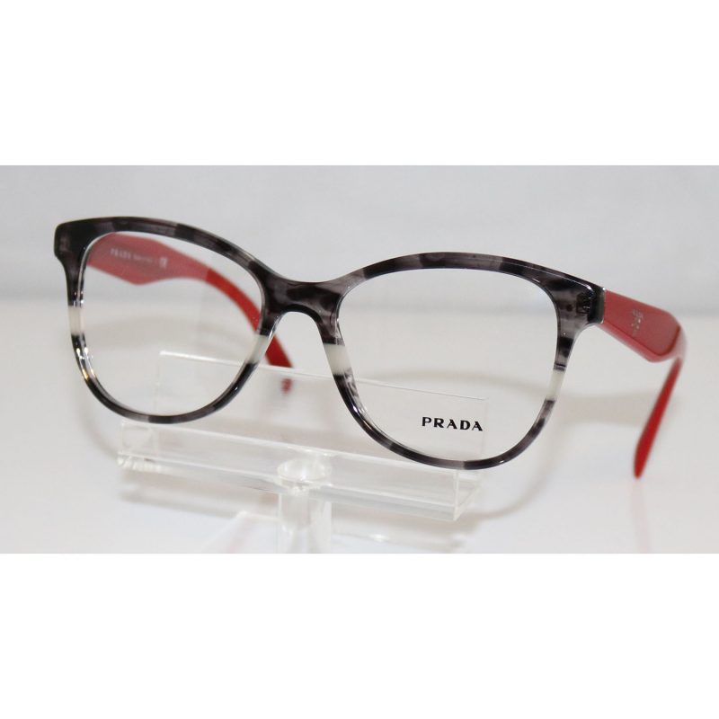 Prada VPR 05U VYN-1O1 Plum Gray Eyeglasses