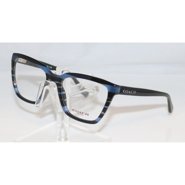 Coach HC6109 5477 Blue Glitter Varsity Stripe Eyeglasses