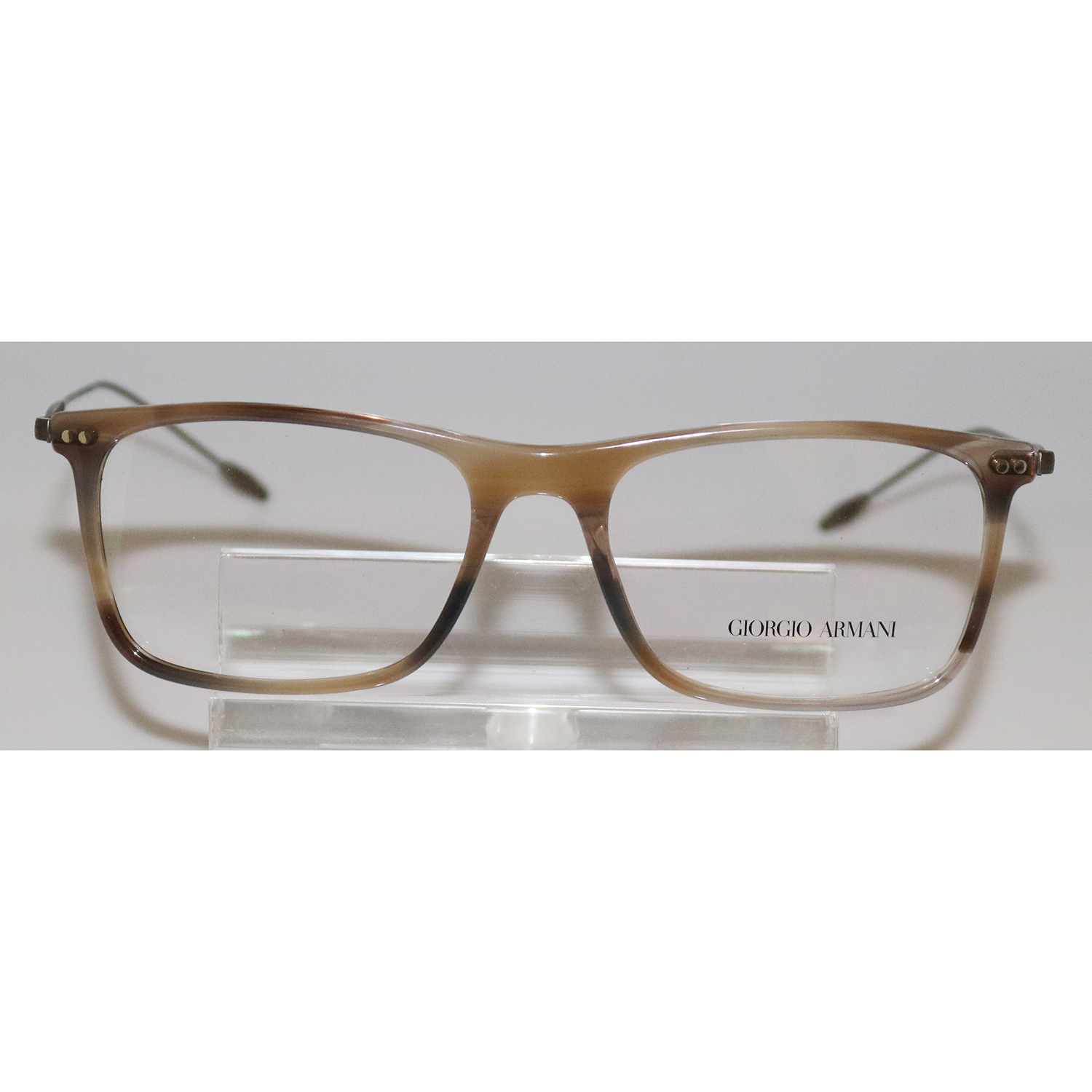 Giorgio Armani 7154 5660 Striped Brown Eyeglasses - See My Glasses