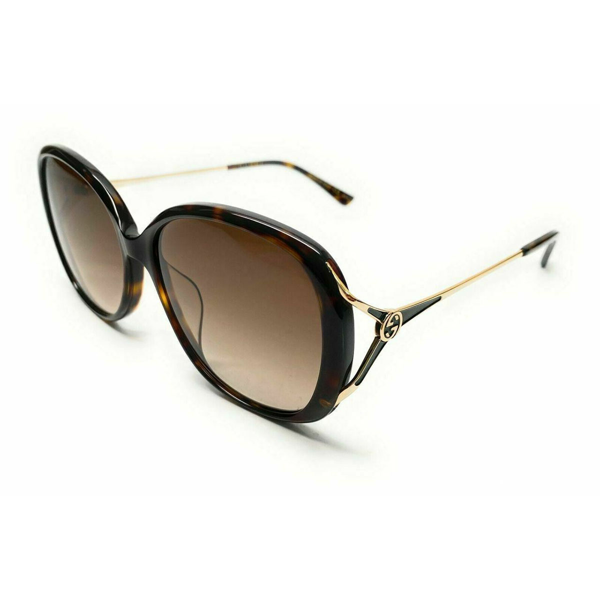 Gucci GG0649SK 003 Havana/Gold Gradient Sunglasses - See My Glasses