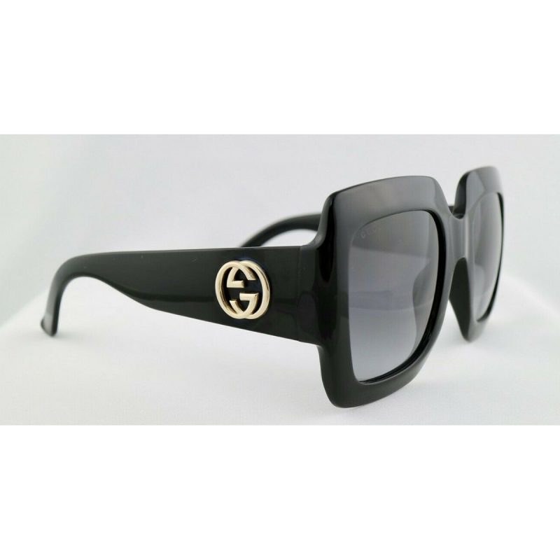 Women's Gucci GG0053S 001 Black Oversized Square Sunglasses - See My ...